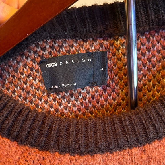 ASOS Colorblock Crewneck Sweater - Picture 3 of 3